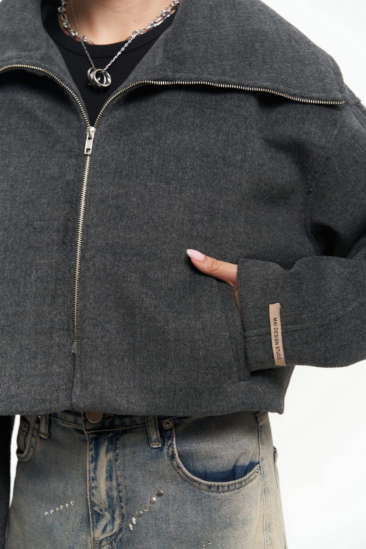 Maine Anthracite Short Jacket