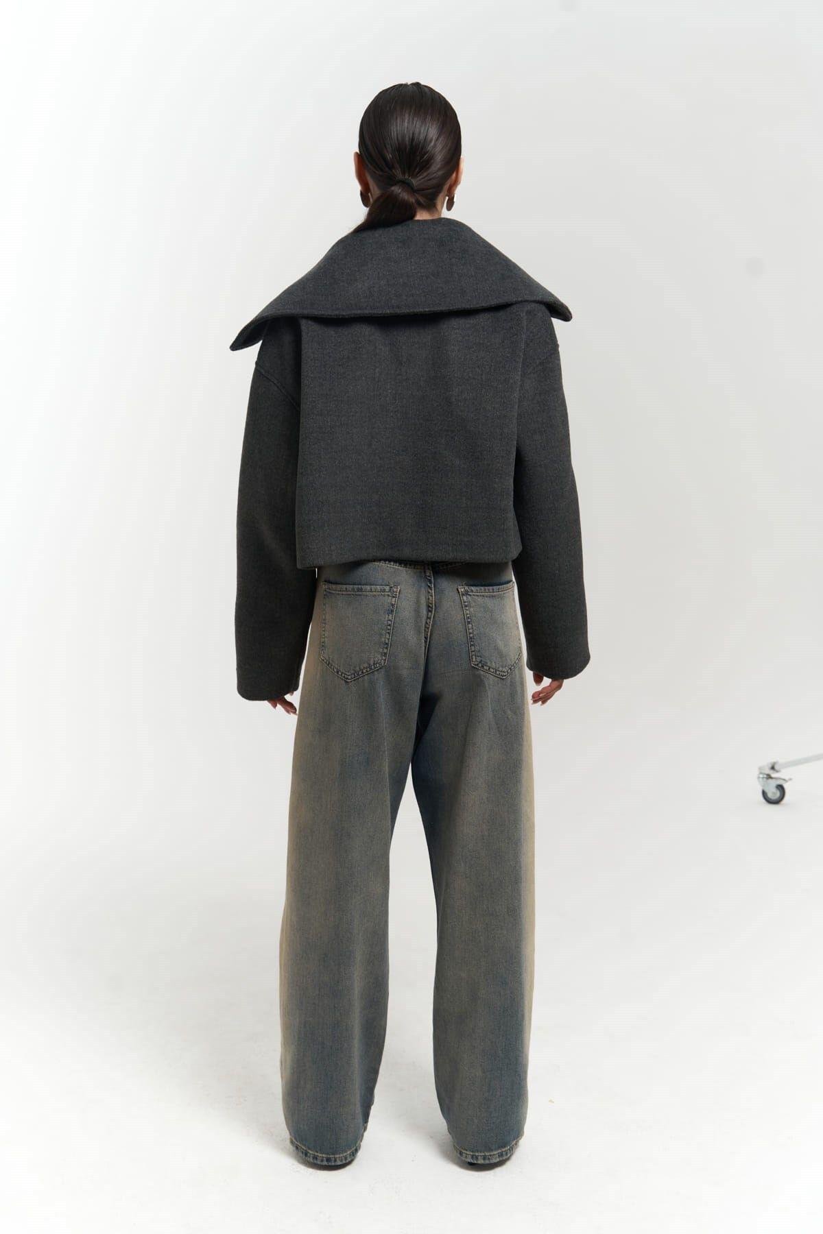 Maine Anthracite Short Jacket