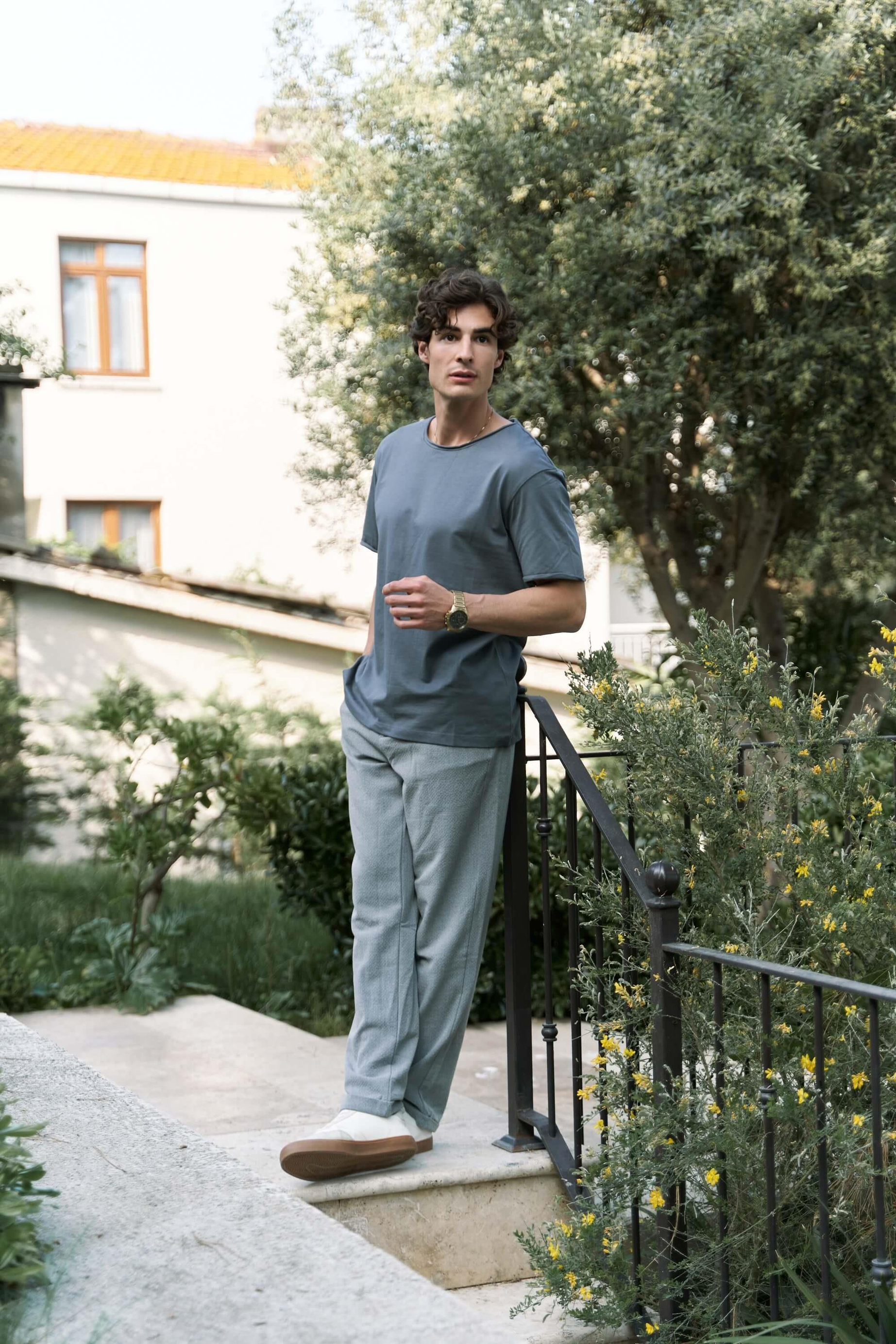 Pierce Men's Dark Gray T-Shirt