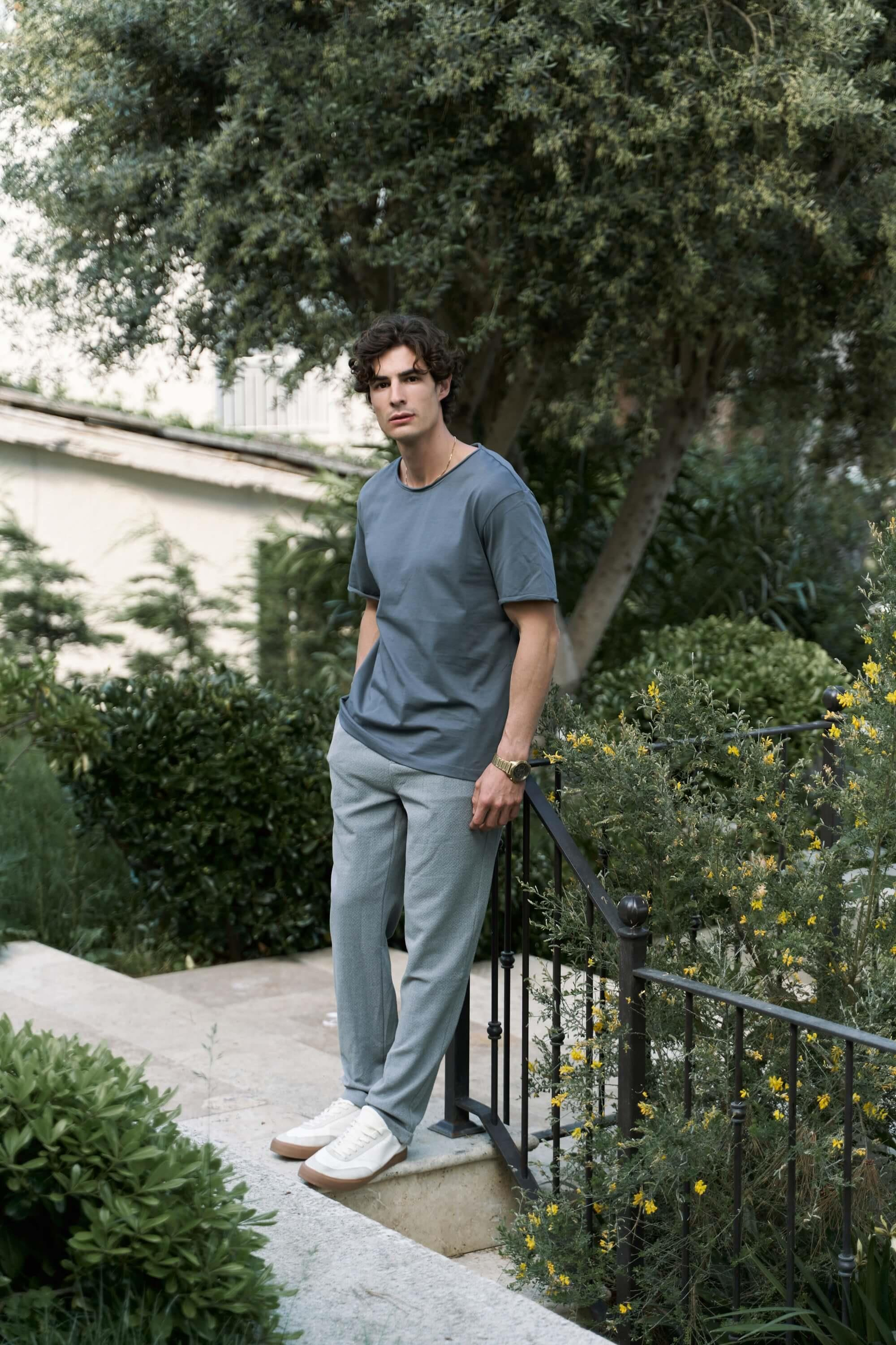 Pierce Men's Dark Gray T-Shirt