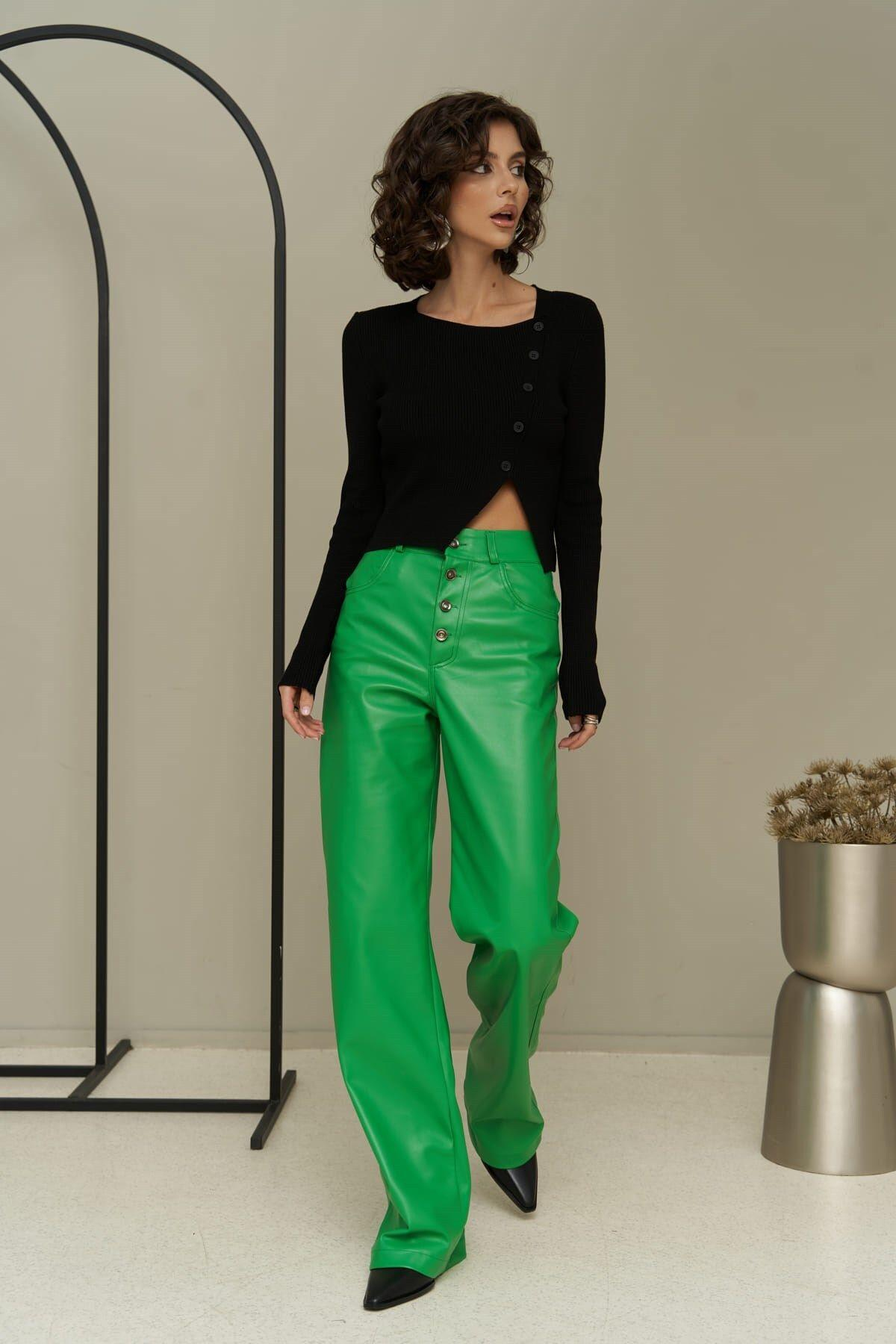 Scott Green Leather Trousers