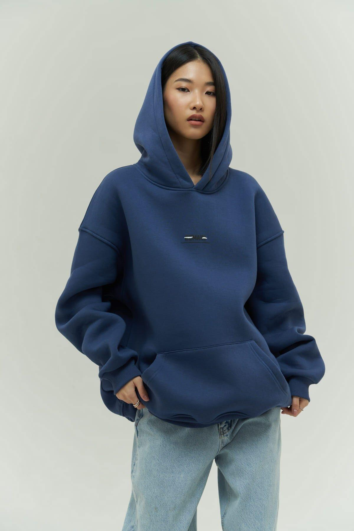 Mai Collection Tomorrow Indigo Hoodie Sweatshirt
