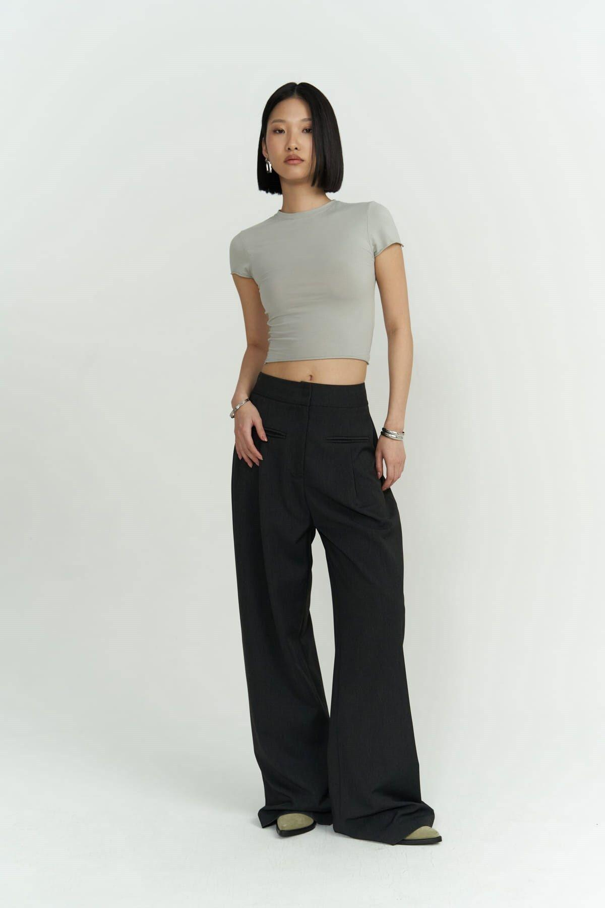 Werner Anthracite Palazzo Pants