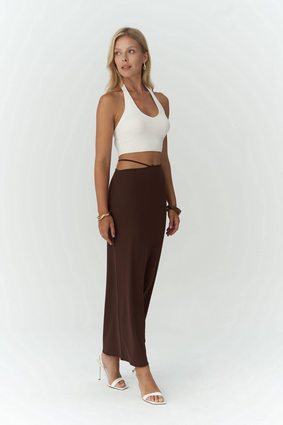 Willy Brown Long Skirt with Rope Detail