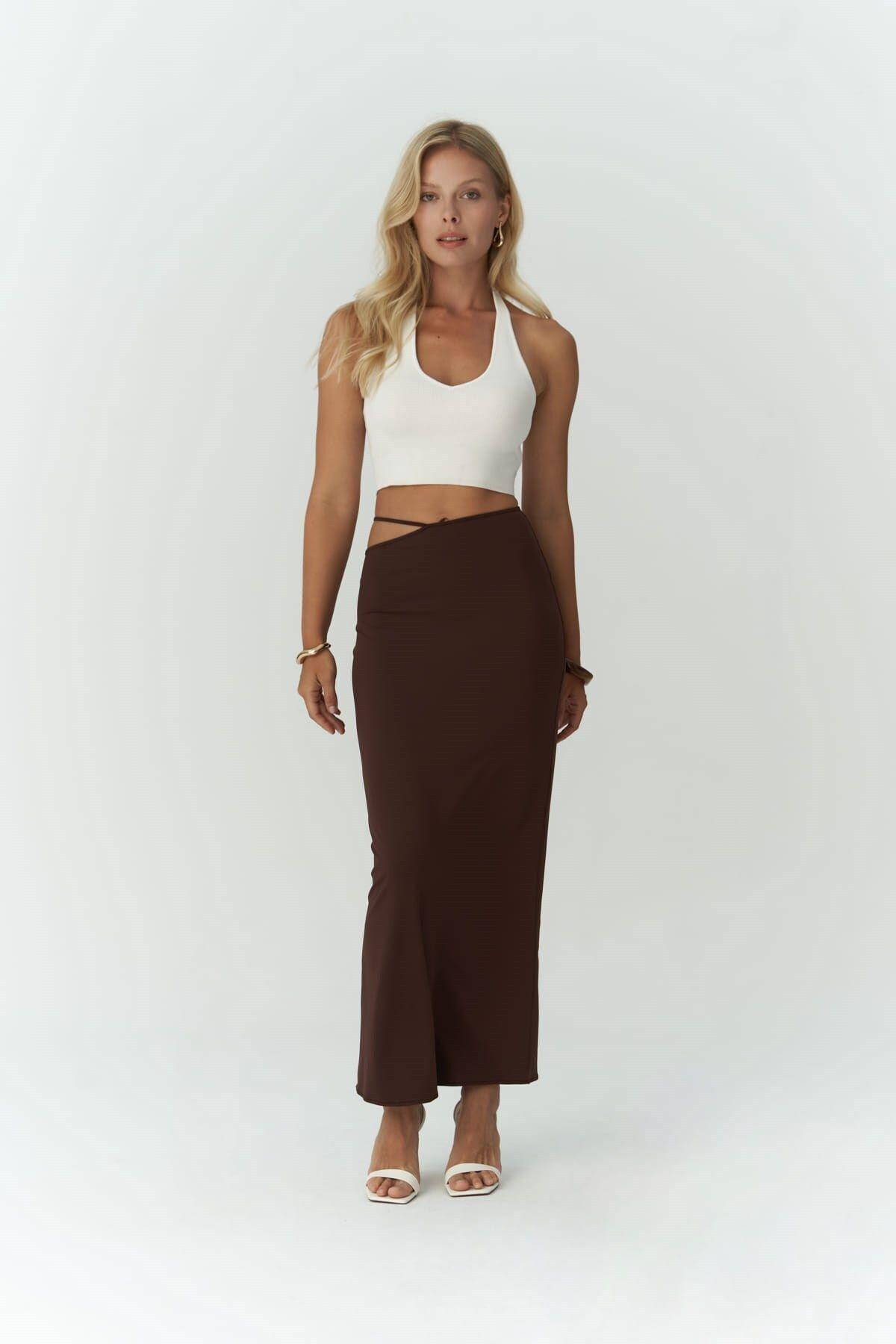 Willy Brown Long Skirt with Rope Detail
