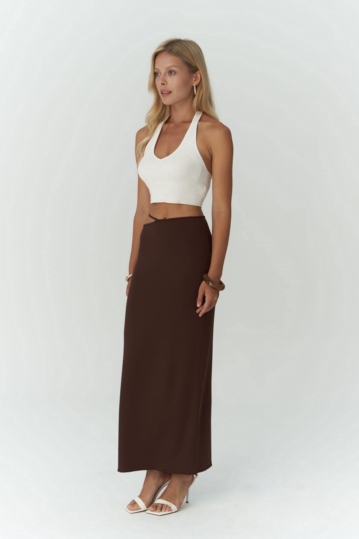 Willy Brown Long Skirt with Rope Detail