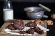 240 ° Kahveli Şekersiz Glutensiz Kurabiye (Ceviz unu / bitter çik.) 350 gr görseli.