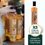3 'lü Paket Organik Elma Sirkesi 500 ml görseli.