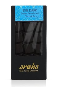 Aroha %85 Bitter Vegan Hurma Özlü Çikolata 80 Gr görseli.