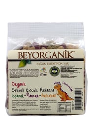Beyorganik Organik Sebzeli Çocuk Makarna Ispanak, Pancar, Balkabak 150 Gr görseli.