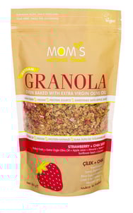 Çilek Chia Granola 360gr Mom's görseli.
