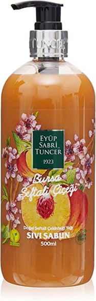 Eyüp Sabri Tuncer Bursa Şeftali Çiçeği Sıvı Sabun 500 ml görseli.