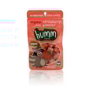 Humm Organic Çilekli Vegan Mini Küpler 30 gr görseli.