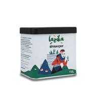 Lazika Metal Kutu Siyah Çay 150 gr görseli.