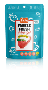Pol's Freeze Fresh Çilekli Elma Topu 16 gr görseli.