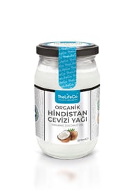 TheLifeCo Organik Hindistan Cevizi Yağı 337 ml görseli.