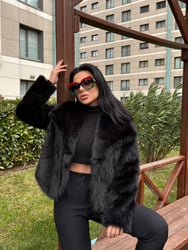 Liya Kısa Kürk Kaban 