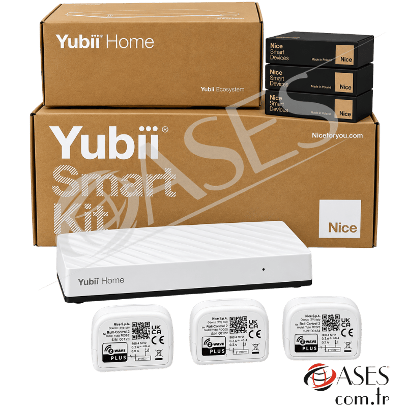 Nice Yubii Sun-Light Kit EU ZW Akıllı Panjur ve Tente Kontrol Seti – Home Lite + 3 Alıcı