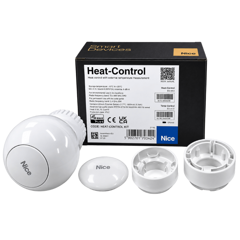 Nice Yubii Heat Control Z-Wave Akıllı Radyatör Termostatı ve Sıcaklık Sensörü Seti