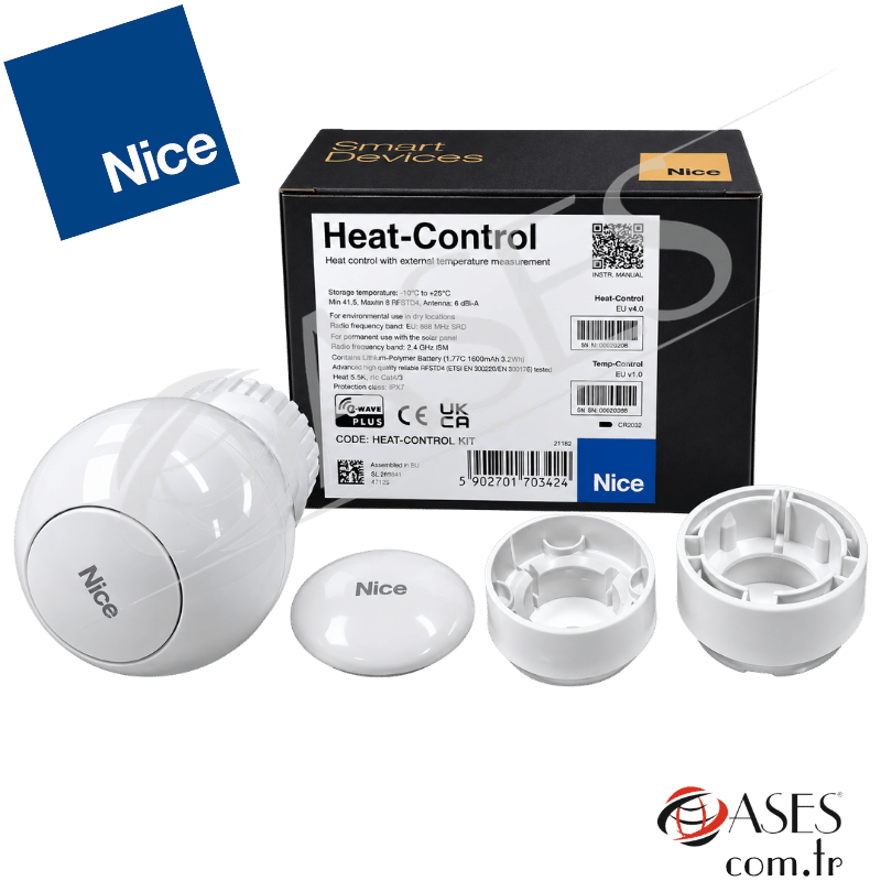 Nice Yubii Heat Control Z-Wave Akıllı Radyatör Termostatı ve Sıcaklık Sensörü Seti