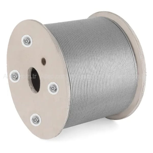 AsesASE.CLK.503-PPSeksiyonel Kapı Halatı (1 Metre) 6x19x3mm Çelik Halat