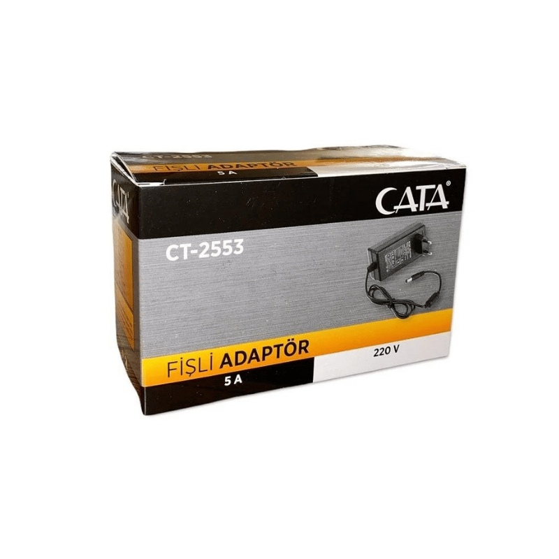 Cata 5A 220V Fişli Adaptör – Güç Kaynağı (Priz Tipi)