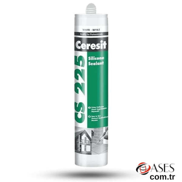 Ceresit CS 225 Silikon (Beyaz) 280 gr – İç ve Dış Mekan Uyumlu İzolasyon Mastiği