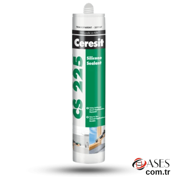 Ceresit CS 225 Silikon (Şeffaf) 280 gr – Suya Dayanıklı Sızdırmazlık Çözümü
