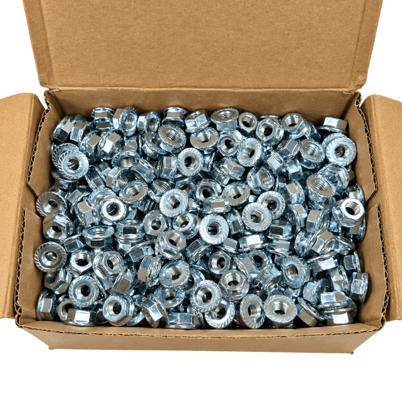 Norm M8 Flanşlı Tırtıllı Somun – DIN 6923, CL.8, C440 Galvanizli, 750 Adet