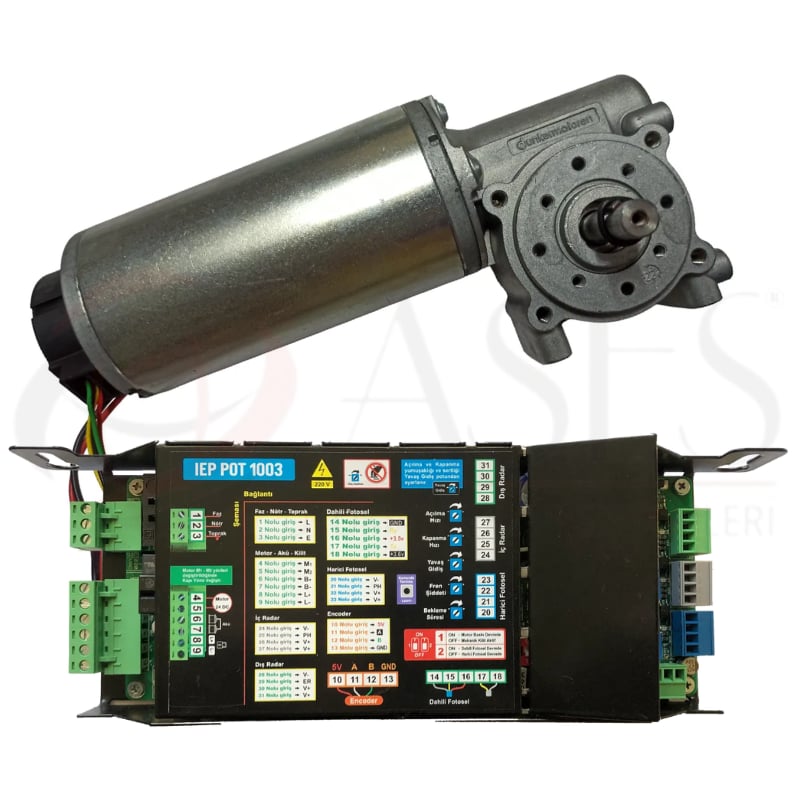 Fotoselli Kapı İşlemci ve Motor (Dunker Motor IEP 1003© İşlemci)