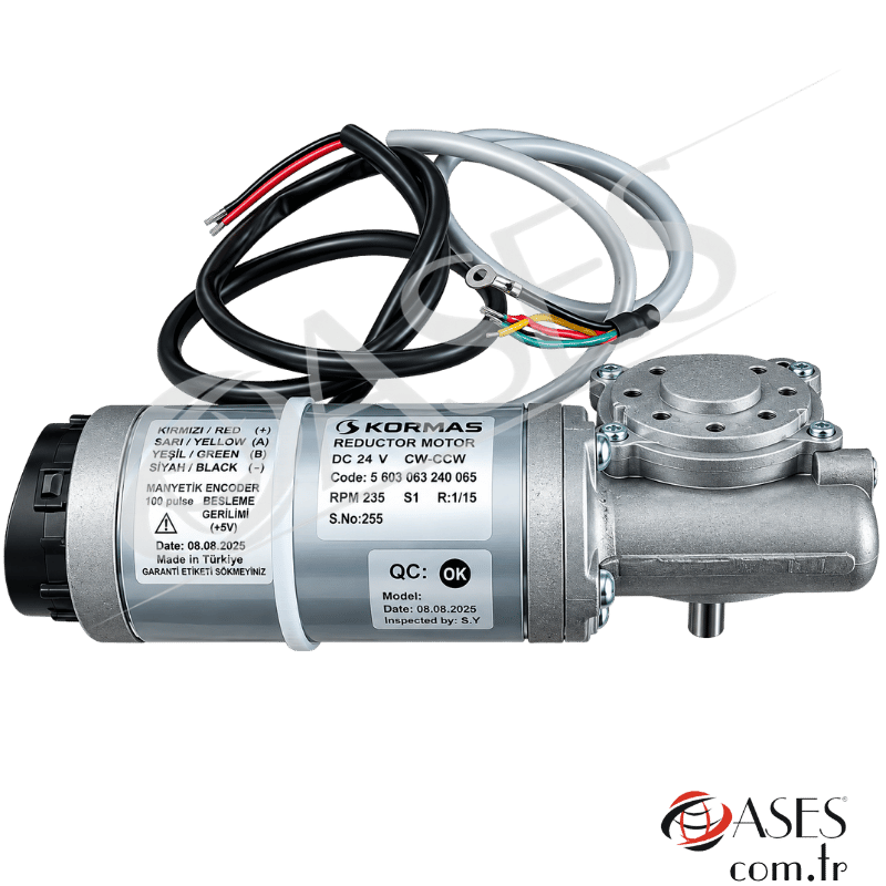 Kormas 24V DC 100W Encoderli Fotoselli Kapı Motoru