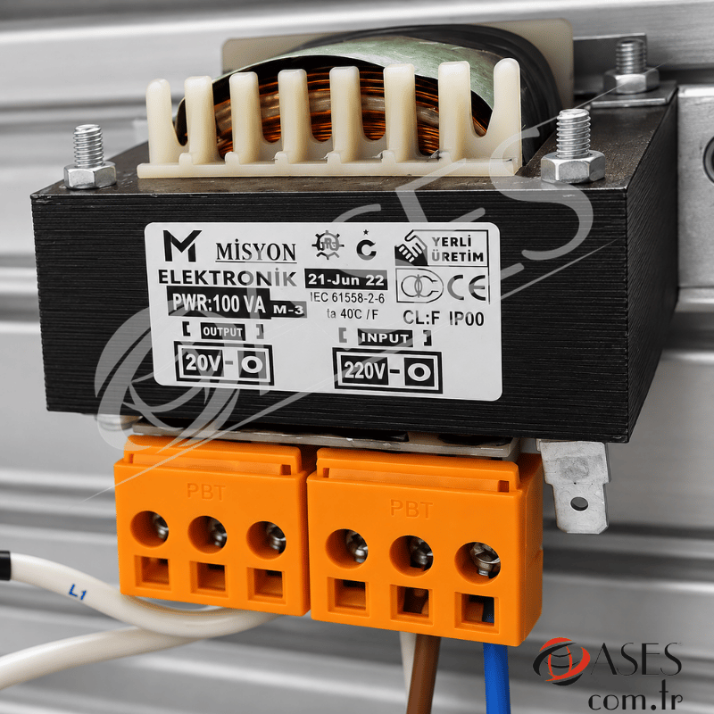 Misyon Trafo AC 20V 100W – Fotoselli Kapı Trafosu