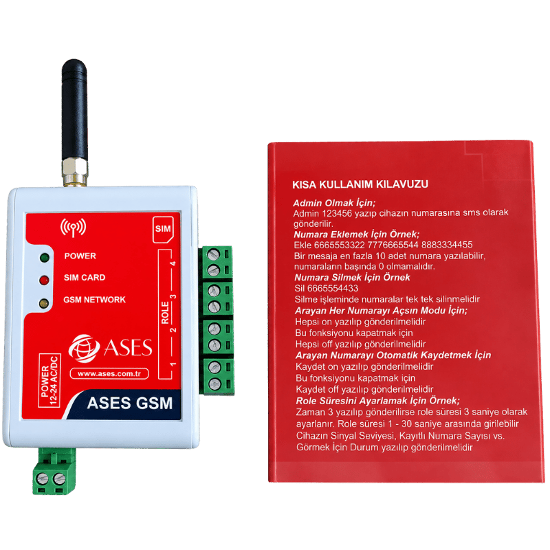 ASES A-4 GSM Telefonla Kapı Açma Modülü
