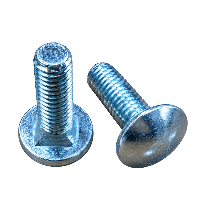 Seksiyonel Kapı Cıvatası – M6 × 20 mm, Yuvarlak Başlı Konik Dip Kare Kilitli