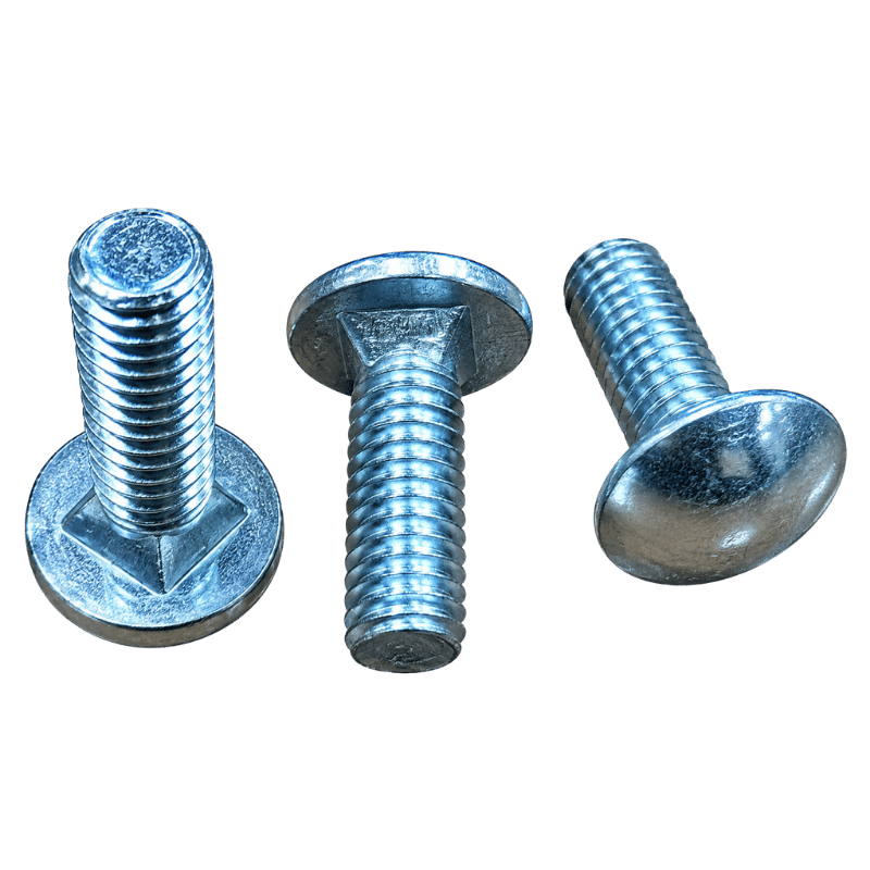 Seksiyonel Kapı Cıvatası – M6 × 20 mm, Yuvarlak Başlı Konik Dip Kare Kilitli