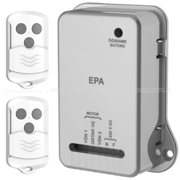KontalASE K175-01.ST02Kontal EPA 220V Alıcı Seti - EVS3-3 Kanal 2 Kumandalı Panjur ve Kepenk Alıcı Seti