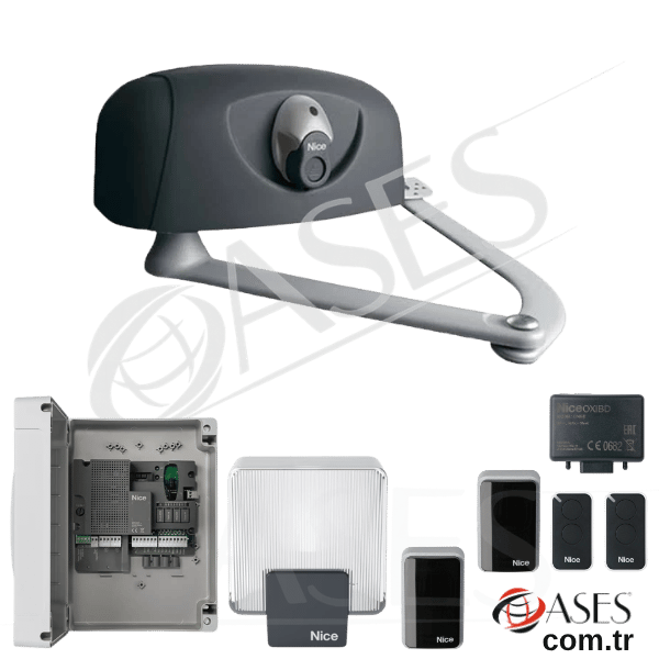 Nice Hyppo 7005 Dairesel Kapı Motoru (Tek Motorlu Kit)