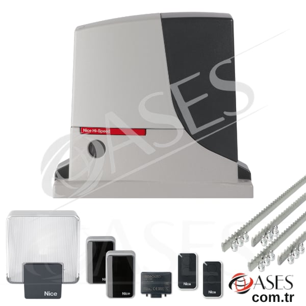 Nice Robus 500 HS Hızlı Yana Kayar Kapı Motoru (Kit Paket)