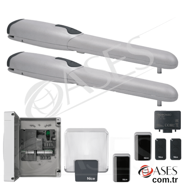 Nice Wingo 3524 Dairesel Kapı Motorlu (Çift Motorlu Kit)