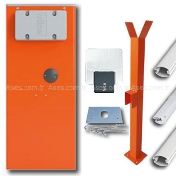 Nice WIDE L 6 Metre Kollu Bariyer Seti (KIT1) – Heavy Duty Profesyonel Sistem