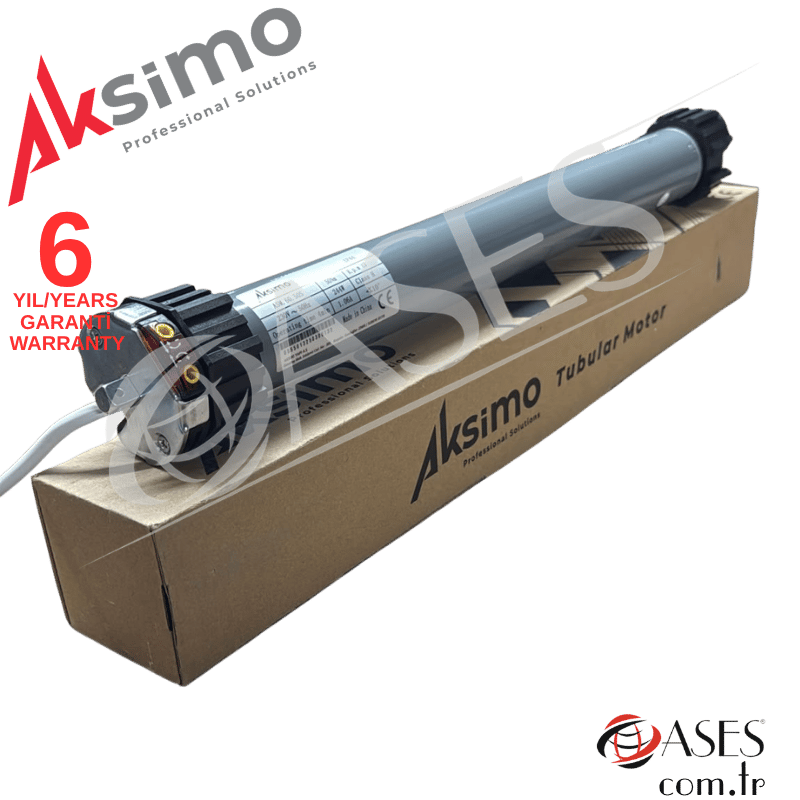 Aksimo 60 40S Panjur Motoru (40 Nm – 60lık Tüp Motor – Mekanik Limitli)