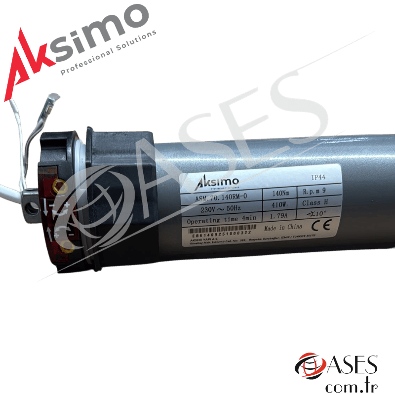 Aksimo ASM 70 140RM Entegre Alıcılı Pergole Motoru (140 Nm – 70lik Tüp – Uzaktan Kumandalı)