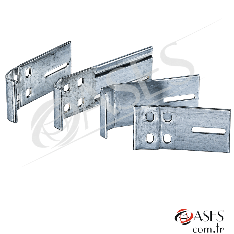 Seksiyonel Kapı Galvanizli Ray Bağlantı Plakası – 2 İnç Ray Uyumlu, 2 mm × 120 mm