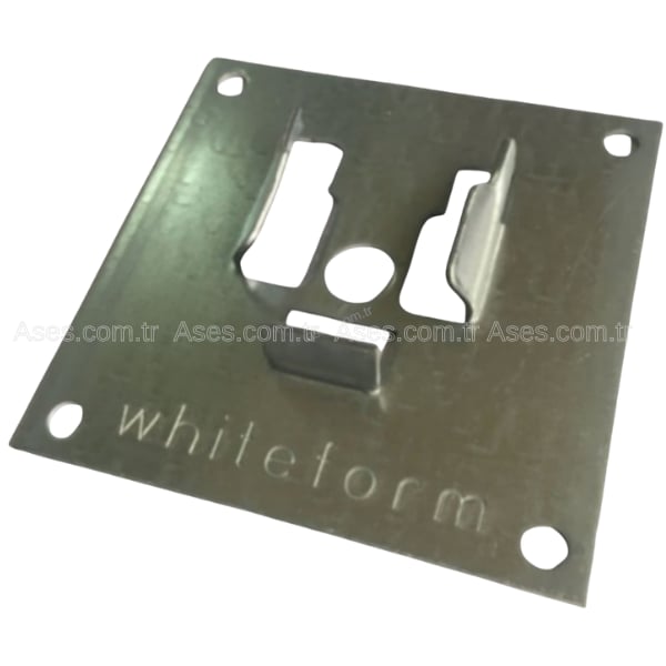 Rulmanlı Plaket Kare 100x100x2mm - 42x12mm Çelik Rulman
