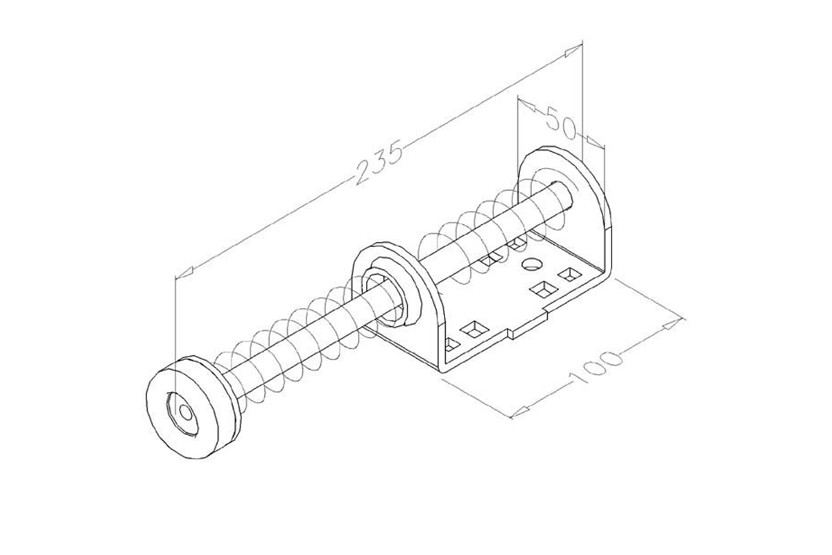 Yaylı Tampon Kısa (220 mm)