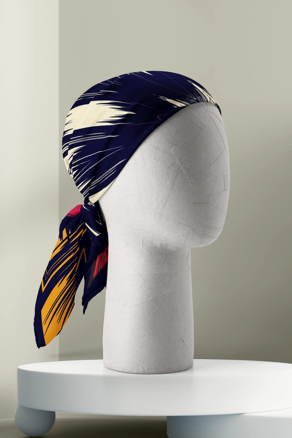 B47 Violla Çiçek Desenli Bandana