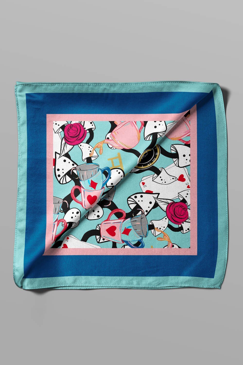 G34 Violla Alice Desenli Bandana