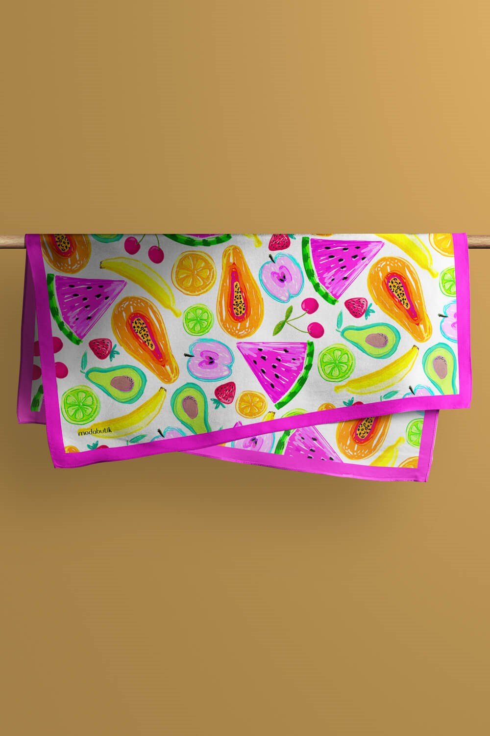 G96 Violla Meyve Desenli Bandana