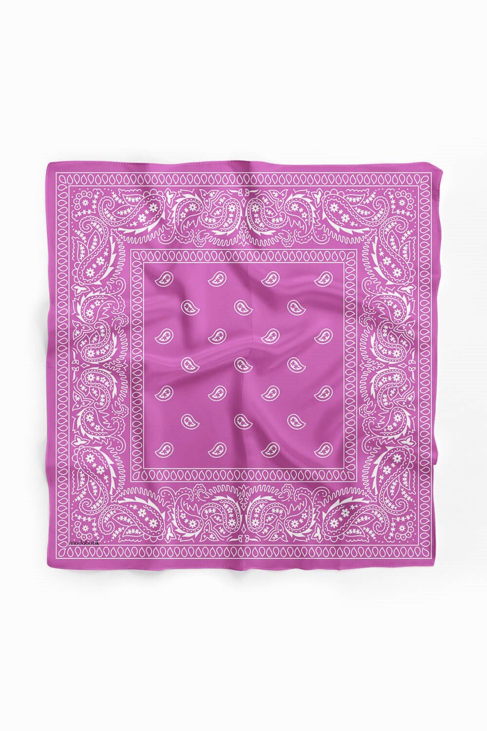 D81 Violla Şal Desenli Bandana