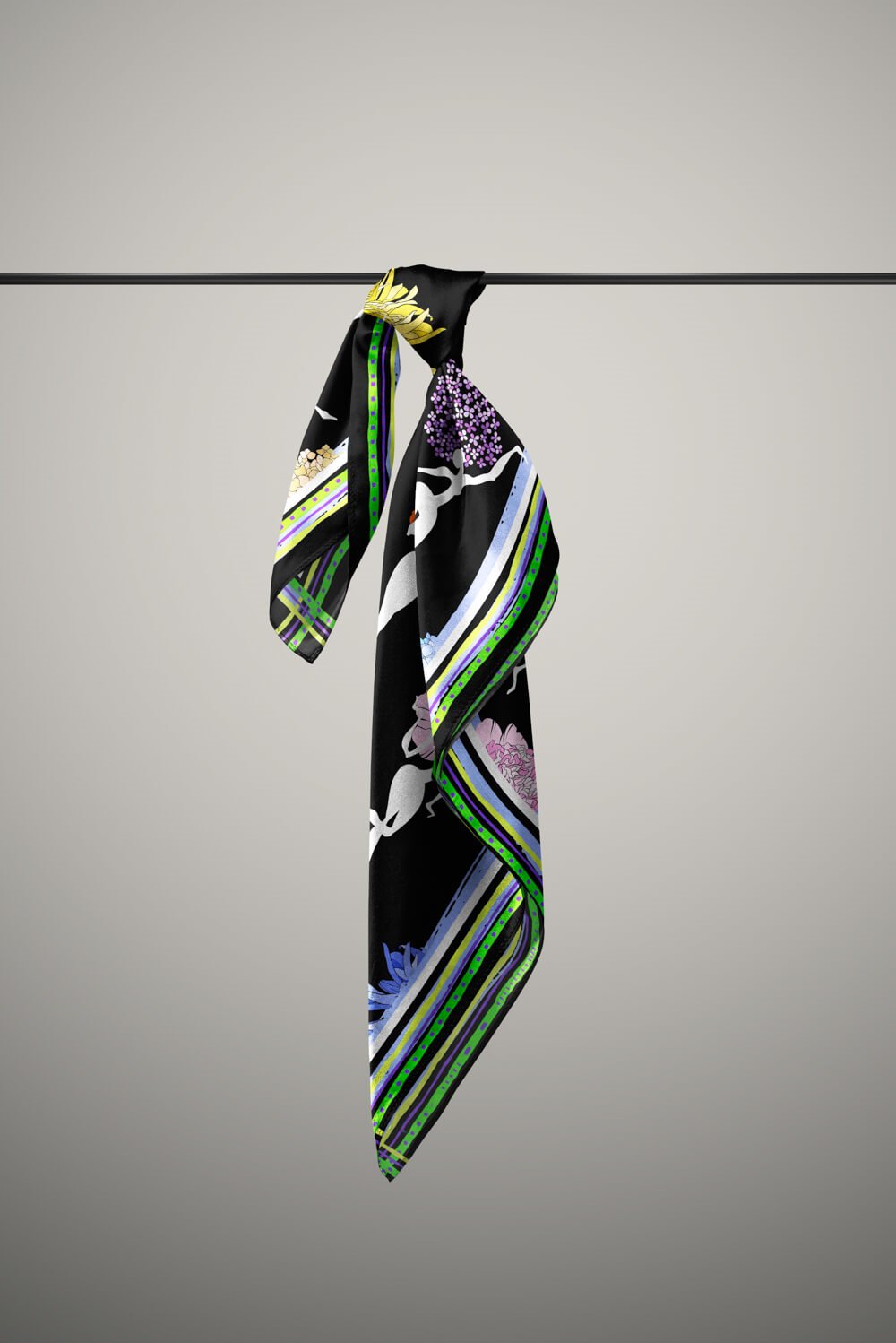 E118 DANCİNG FLOWER GİRLS BANDANA